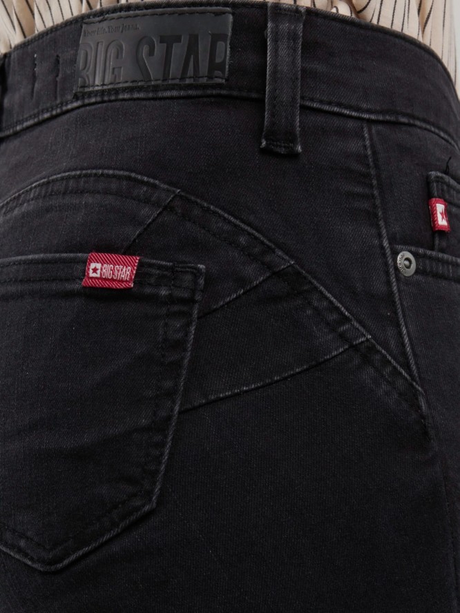 Jeansy damskie push up z wysokim stanem szare Melinda High Waist 895