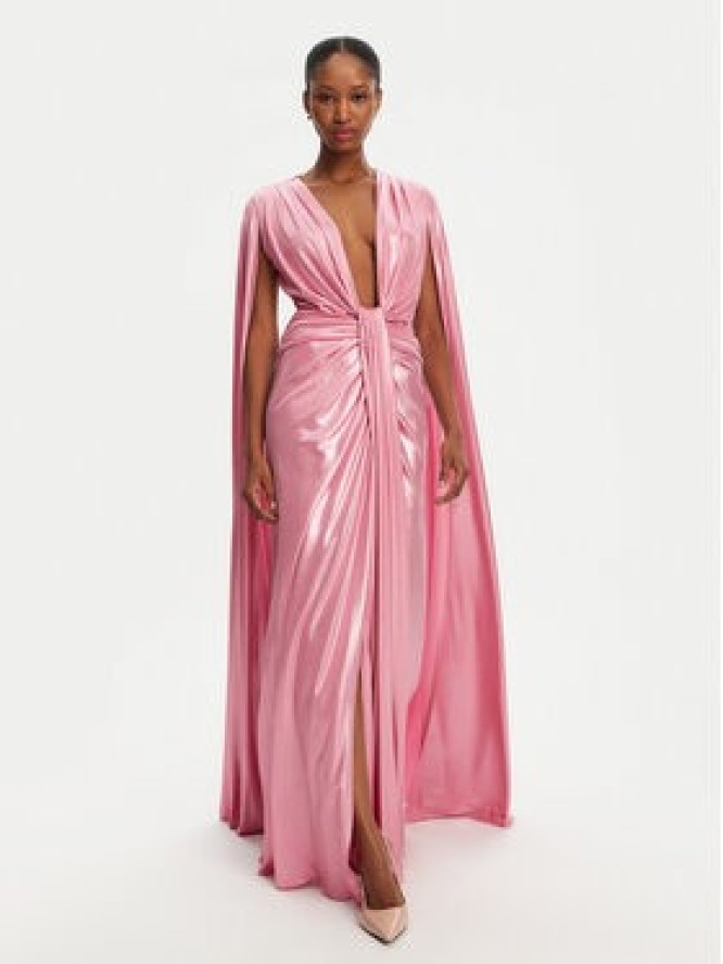 Babylon Sukienka wieczorowa MF0223 Różowy Regular Fit