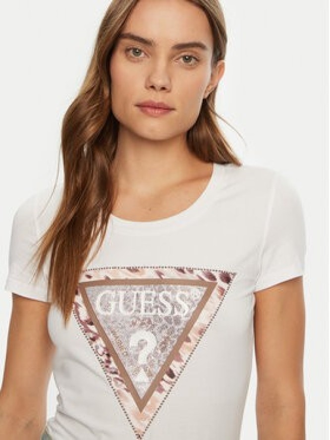Guess T-Shirt W5RI22 J1314 Biały Regular Fit