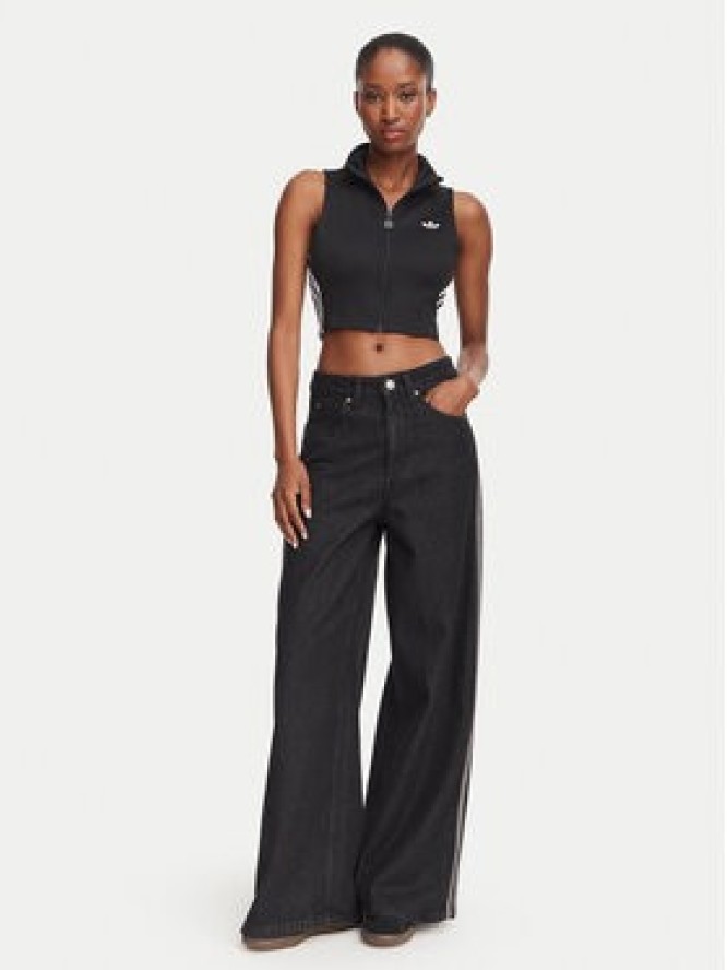 adidas Jeansy KQ6469 Czarny Oversize