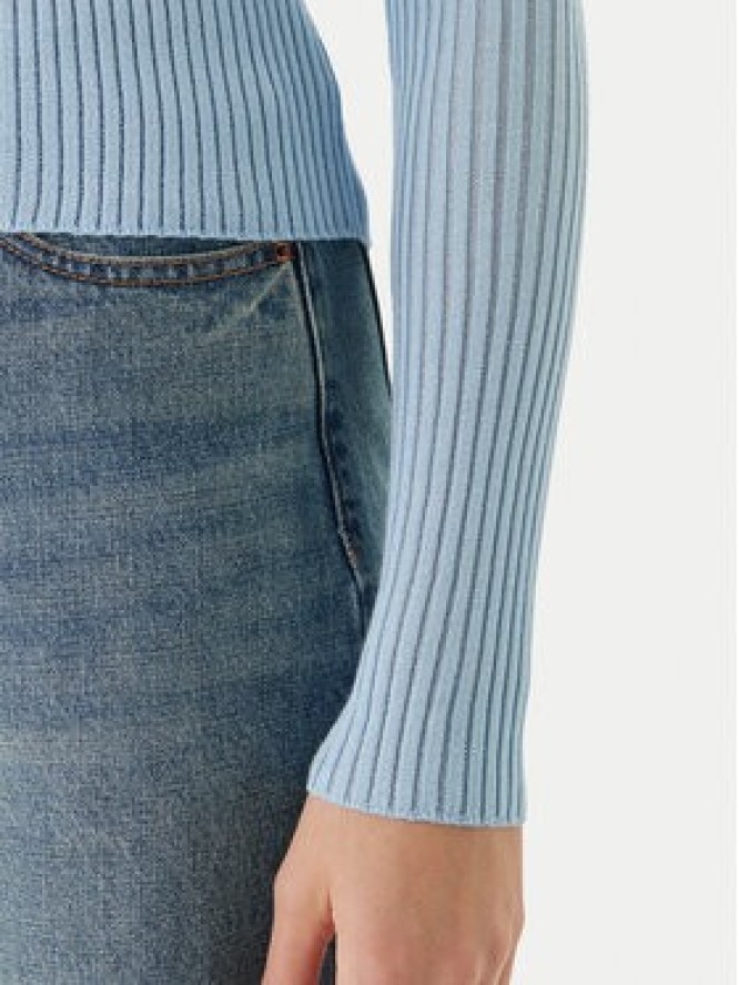 HUGO Sweter Somya_B 50554221 Błękitny Slim Fit