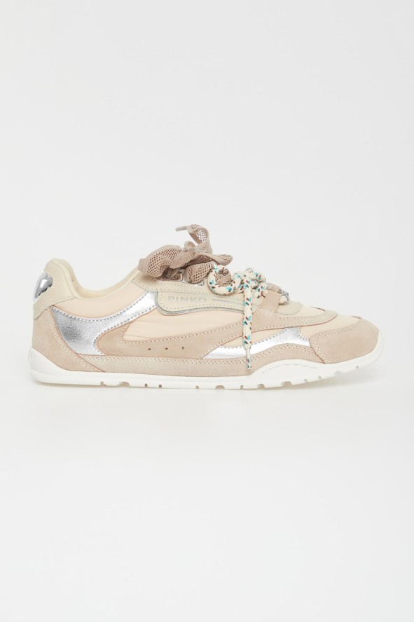 Sneakersy damskie zamszowe PINKO