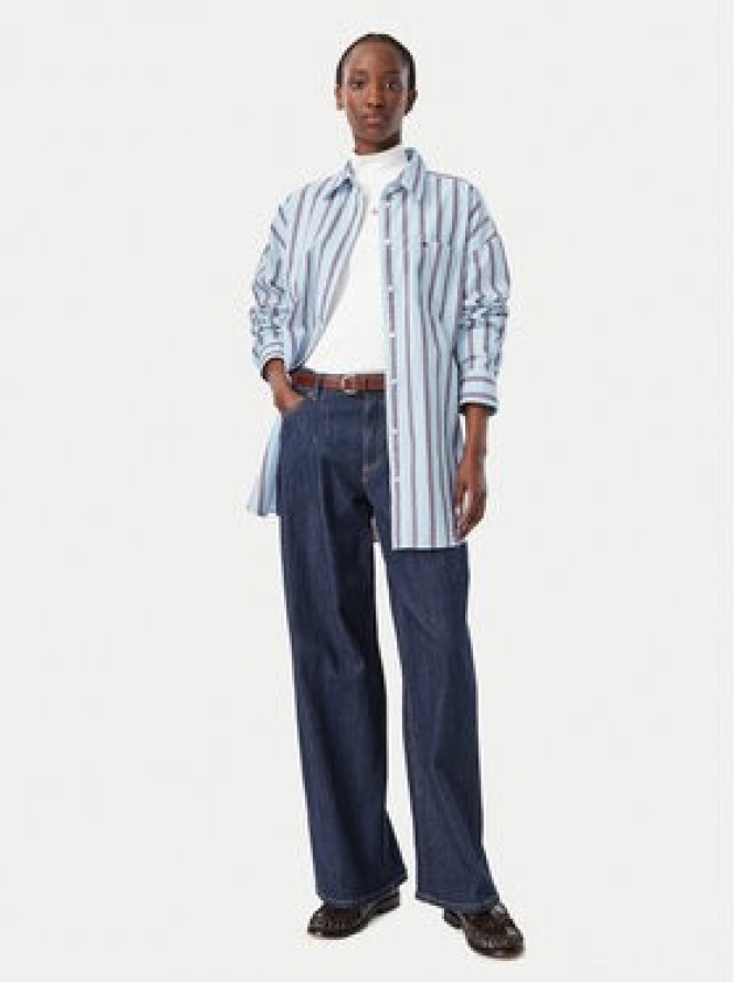Tommy Jeans Koszula Essential DW0DW23340 Niebieski jasny Oversize