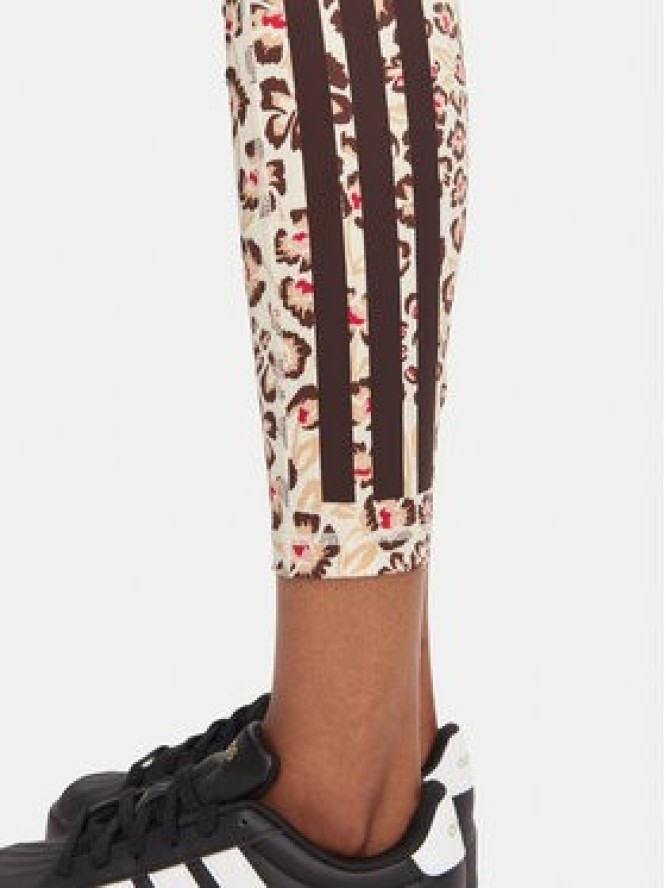 adidas Legginsy Farm Rio Optime KR0231 Beżowy jasny Slim Fit