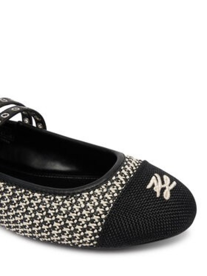 KARL LAGERFELD Baleriny Karo KL40128 Czarny