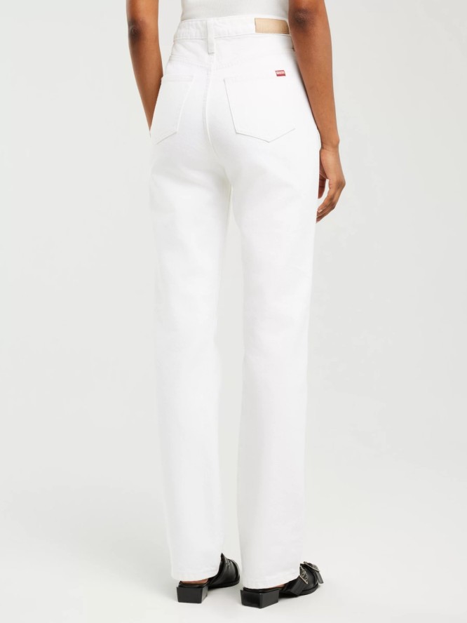 Jeansy damskie z prostą nogawką białe Winona 101