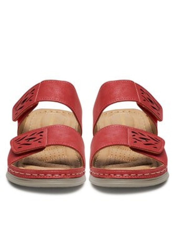 Clara Barson Klapki WYL05010-11 Czerwony