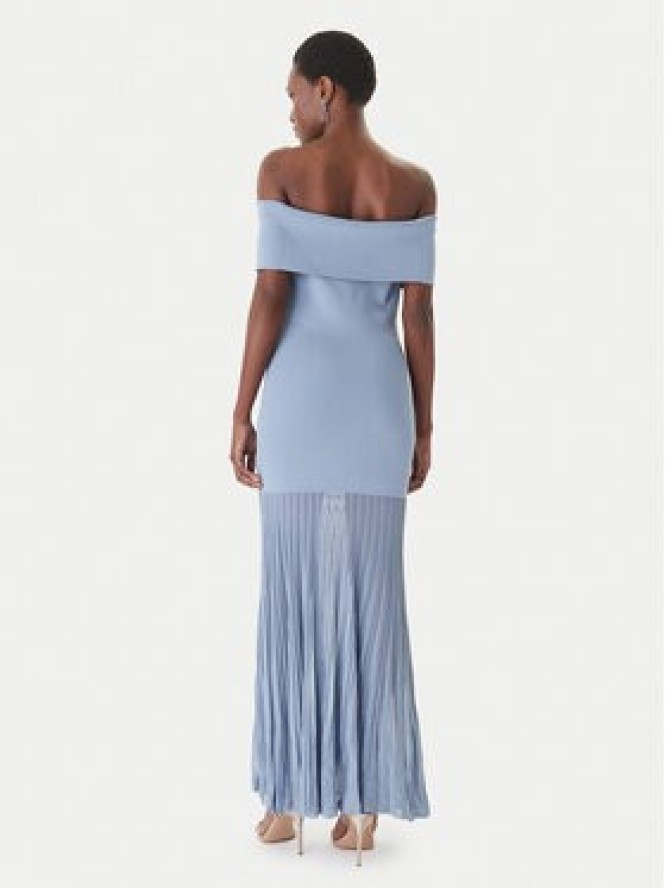 MICHAEL Michael Kors Sukienka dzianinowa MS683HGBFD Błękitny Slim Fit