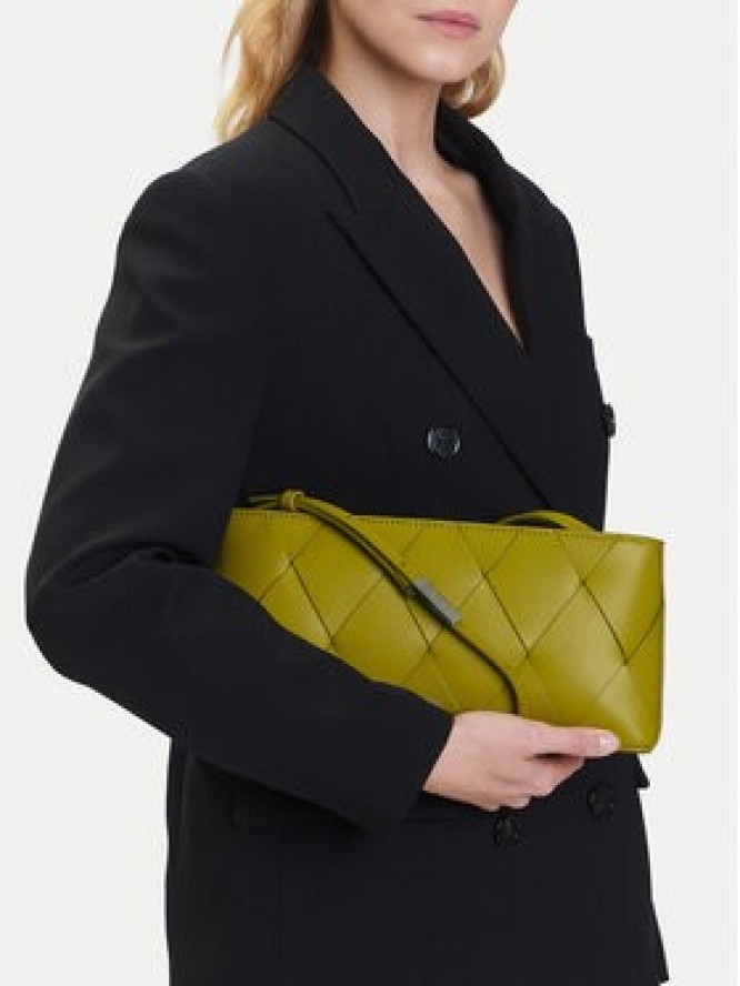 Calvin Klein Torebka Ck Woven Elongated Shoulder Bag K60K612992 Zielony