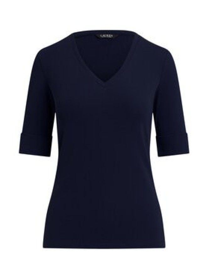 LAUREN RALPH LAUREN Bluzka 200815843010 Granatowy Slim Fit