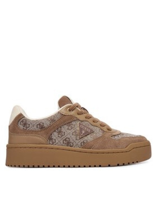 Guess Sneakersy FLTM16 FAL12 Brązowy jasny