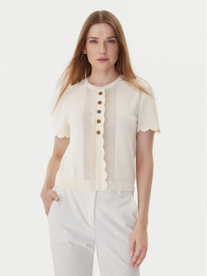 TWINSET Bluzka 252TP3203 Beżowy Regular Fit