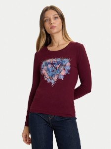 Guess Bluzka W5BI74 J1314 Czerwony Slim Fit