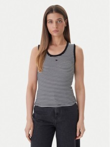 Tommy Jeans Top Essential DW0DW20673 Czarny Regular Fit