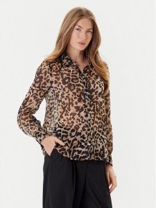 Morgan Koszula 252-CLION Brązowy Regular Fit