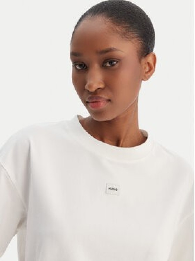 HUGO T-Shirt Signature 50556807 Biały Regular Fit