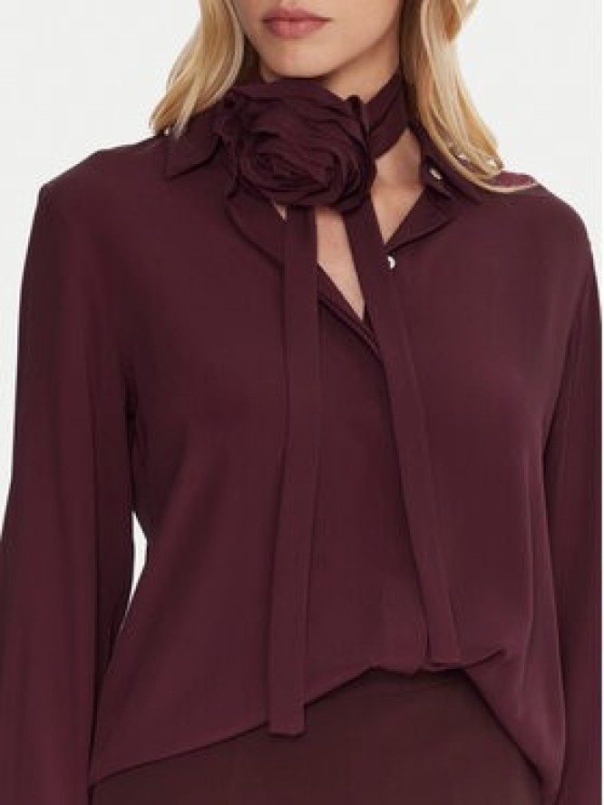 Marella Koszula Cabiria 2523116071 Bordowy Regular Fit