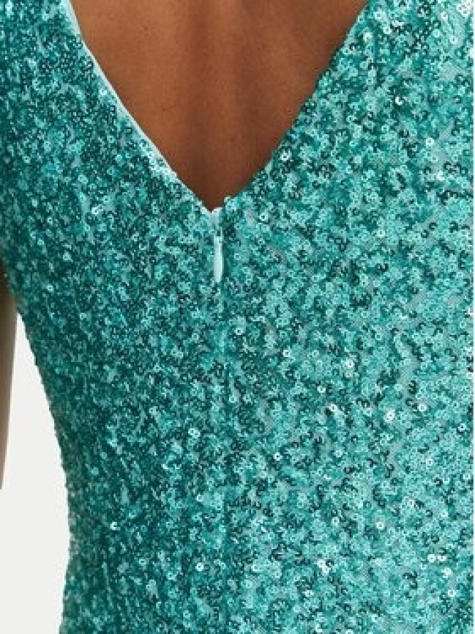 Rinascimento Sukienka koktajlowa CFC0123778003 Zielony Regular Fit