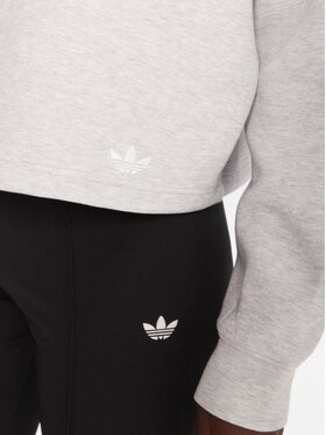 adidas Bluza Off Placed 3-Stripes JW3596 Szary Regular Fit