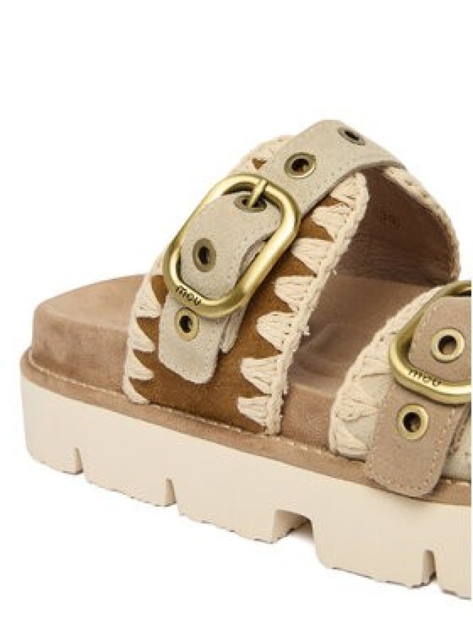 Mou Klapki MU.SW461023A Beżowy