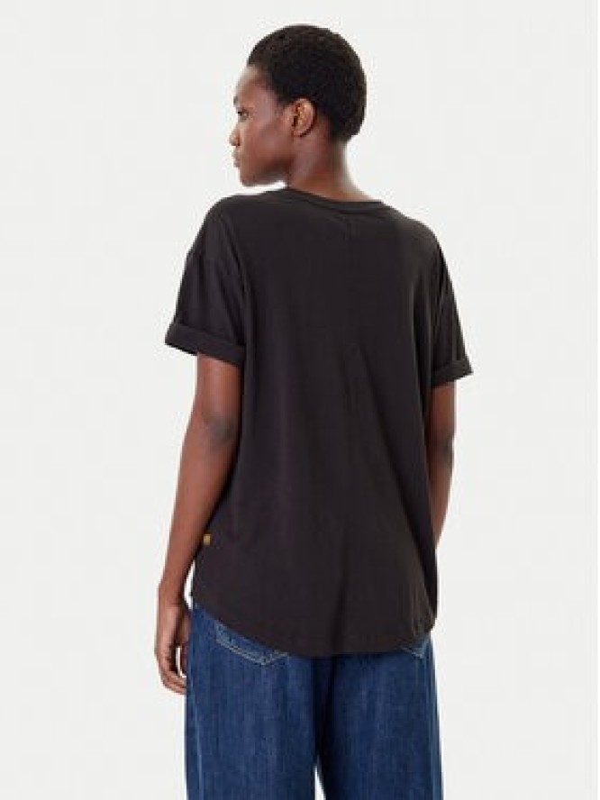G-Star Raw T-Shirt Rolled Up D24524-4107 Czarny Loose Fit