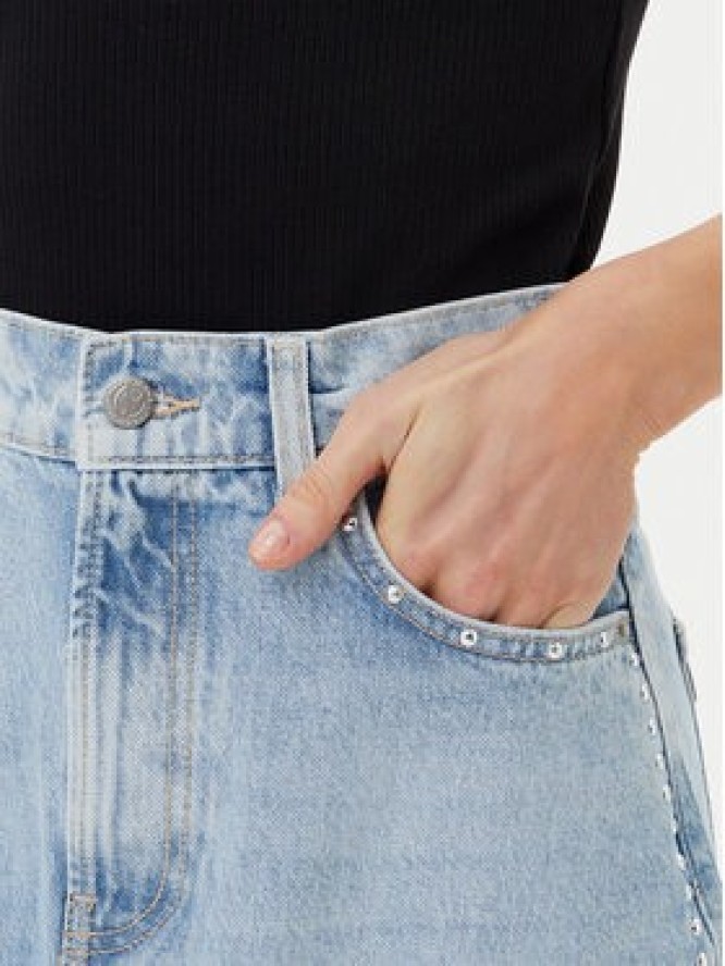 Pepe Jeans Spódnica jeansowa PL901211 Niebieski Regular Fit