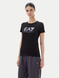 EA7 Emporio Armani T-Shirt 7W000183 AF10373 UC001 Czarny Regular Fit