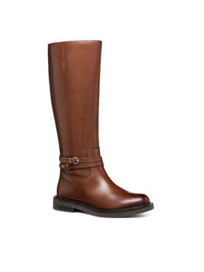 Geox Oficerki D Serilda D56WYA 43 C6006 Brązowy