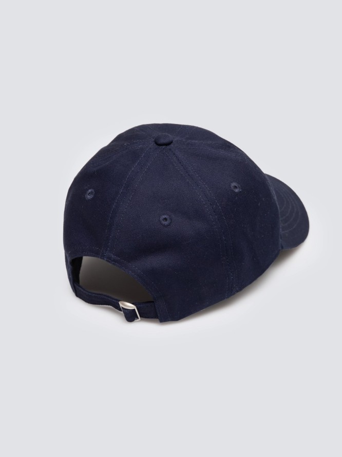 Czapka damska z daszkiem z haftem granatowa Bellia 403