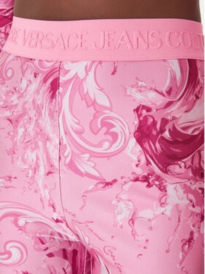 Versace Jeans Couture Legginsy 80HAC101 JS532 Fioletowy Slim Fit