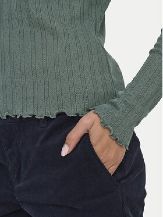 ONLY Bluzka Carlotta 15291987 Zielony Regular Fit