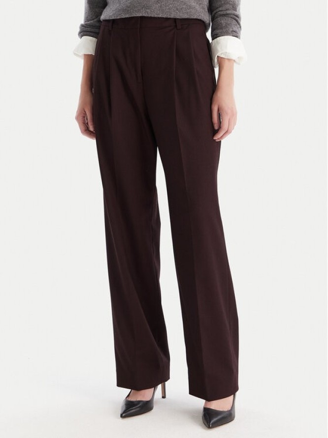 Tommy Hilfiger Spodnie materiałowe WW0WW48358 Bordowy Relaxed Fit