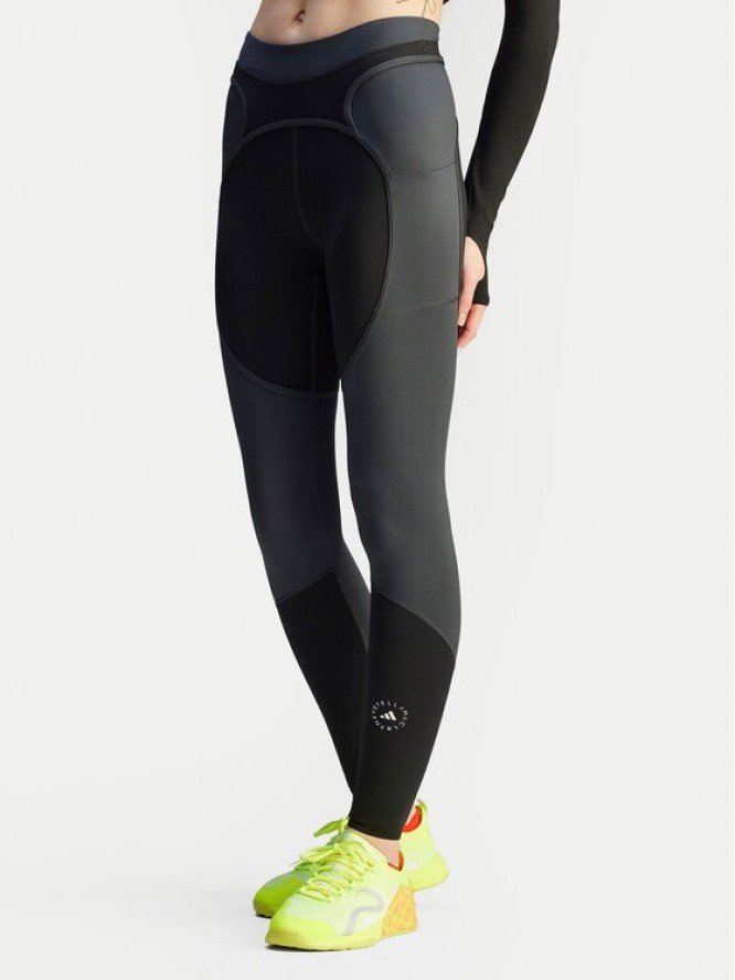 adidas by Stella McCartney Legginsy Two-tone JM0302 Czarny Slim Fit