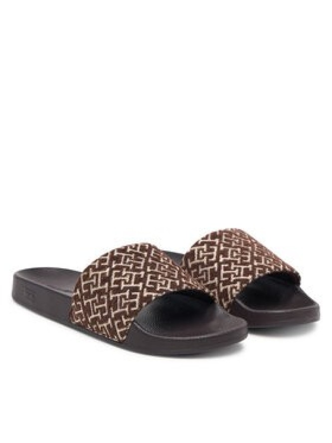 Tommy Hilfiger Klapki Th Monogram Pool Slide FW0FW09611 Brązowy