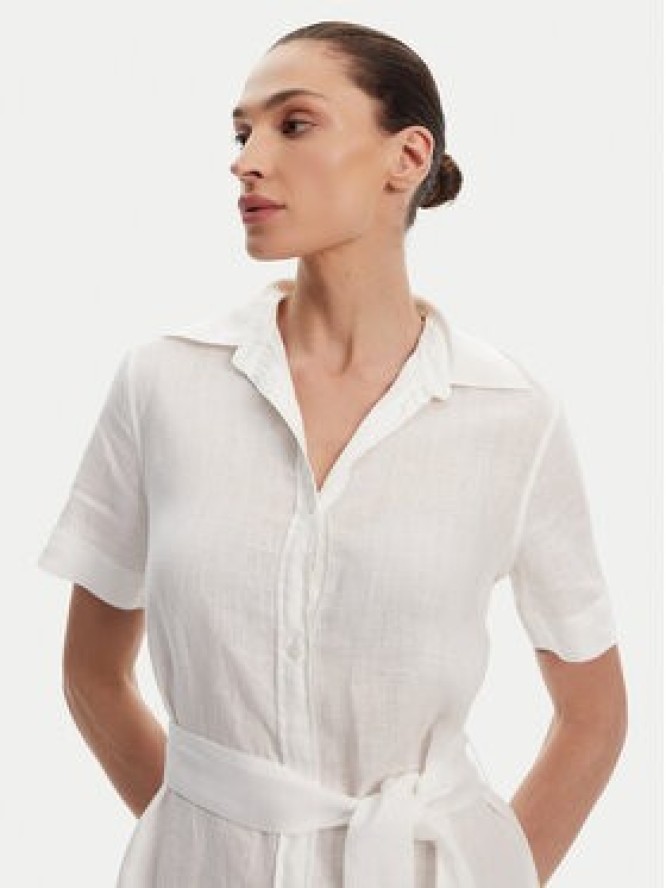 Gant Sukienka koszulowa 4503434 Biały Regular Fit