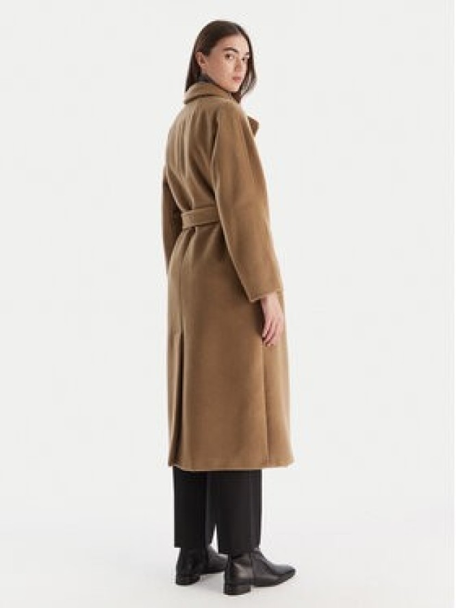 Weekend Max Mara Płaszcz wełniany Tempera 2525016082 Brązowy Regular Fit