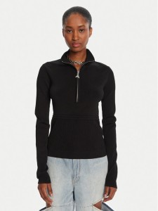 Patrizia Pepe Sweter 8K0323 K274 Czarny Regular Fit