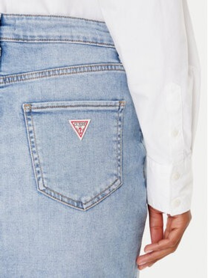Guess Spódnica jeansowa W5YD1L D5QQ0 Niebieski Regular Fit