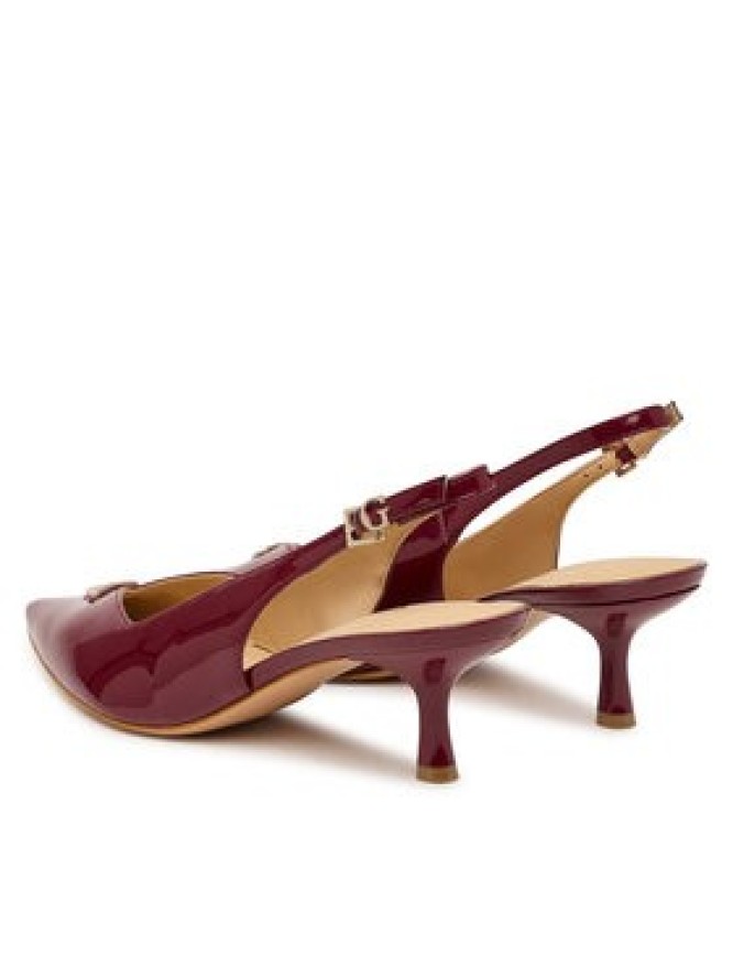 Guess Czółenka FLTYNN PAF05 Bordowy
