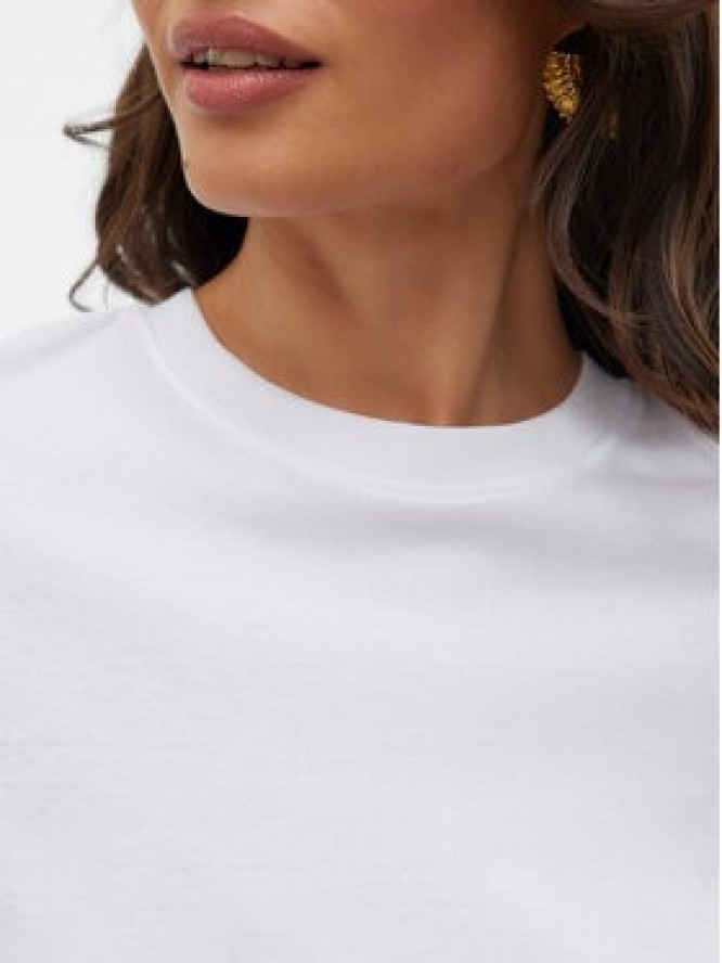 Vero Moda T-Shirt Paulina 10316991 Biały Regular Fit