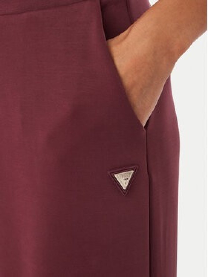 Guess Spodnie dresowe V4YB07 KCAY2 Bordowy Relaxed Fit