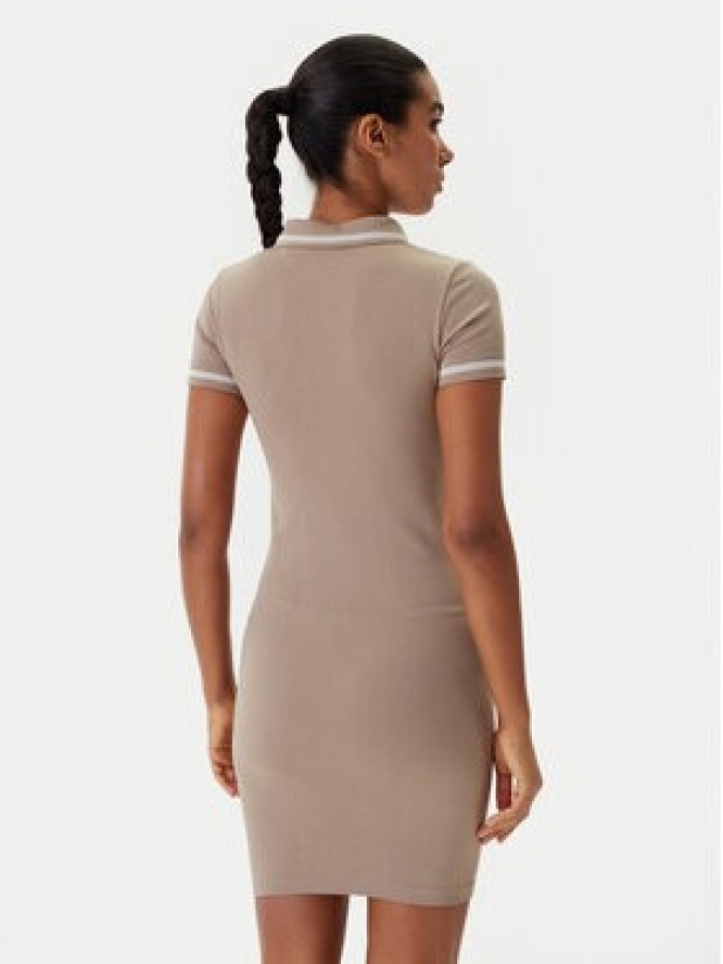 Guess Sukienka codzienna V6RK02 Z4692 Beżowy Slim Fit
