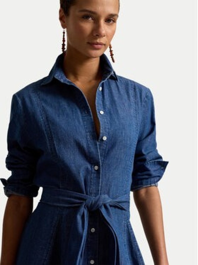 Polo Ralph Lauren Sukienka jeansowa 211B23998001 Niebieski Regular Fit