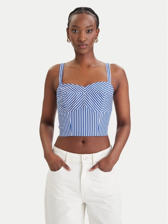 Guess Top W6GH38 W1848 Niebieski Regular Fit