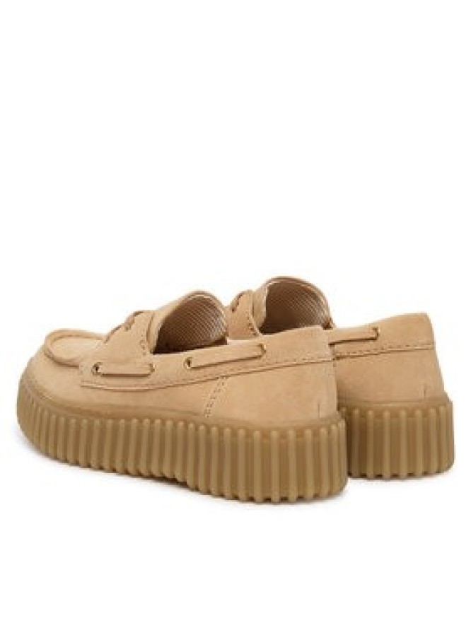 Clarks Półbuty Torhill Boat 26186301 Beżowy