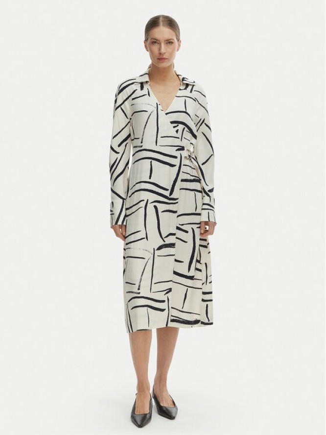 Tommy Hilfiger Sukienka codzienna WW0WW48934 Biały Relaxed Fit