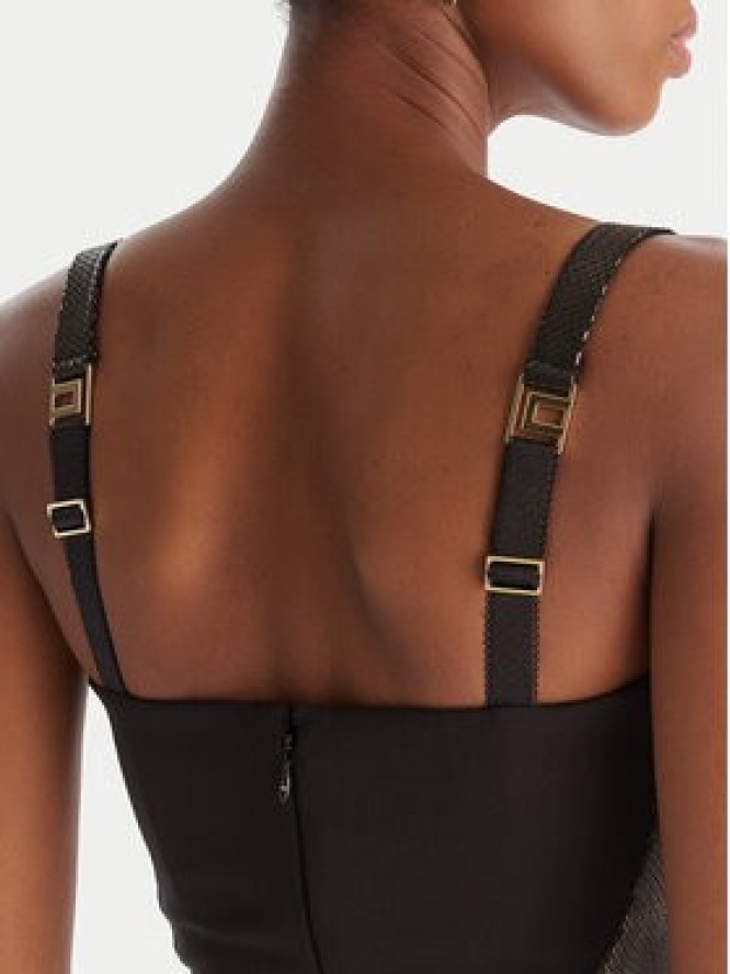 Elisabetta Franchi Sukienka koktajlowa AB-838-57E2-V480 Czarny Slim Fit