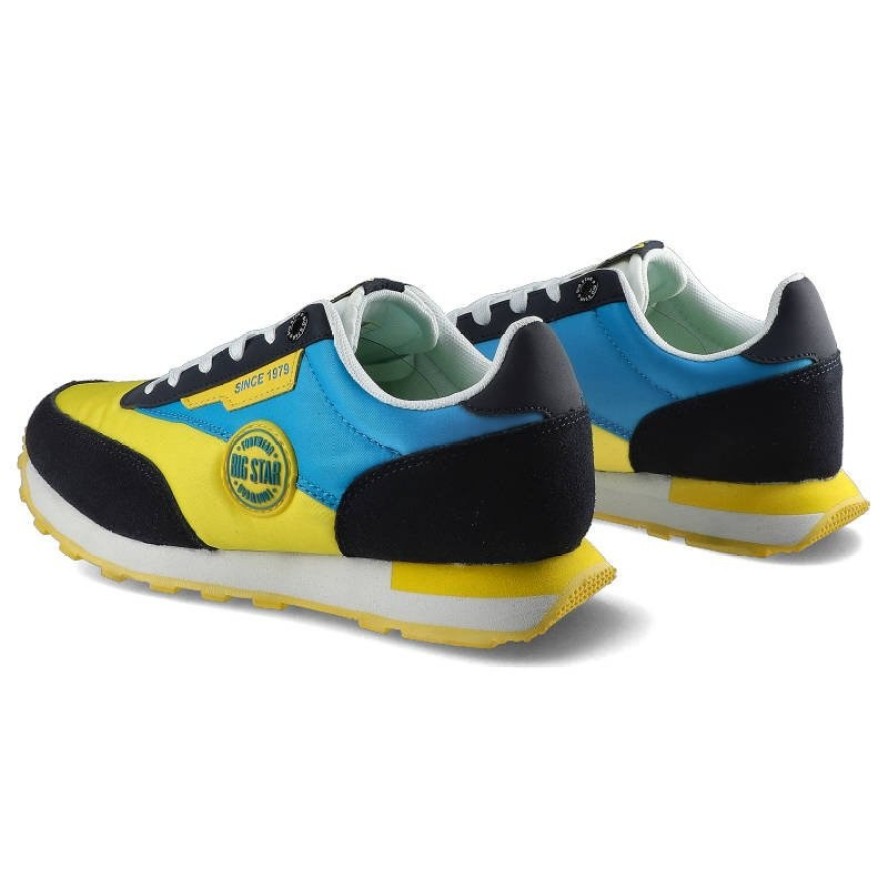 Żółte Sneakersy Big Star Damskie Modne Obuwie
