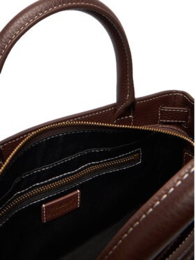 Tommy Hilfiger Torebka American Icon Mini Tote Leather AW0AW17926 Brązowy