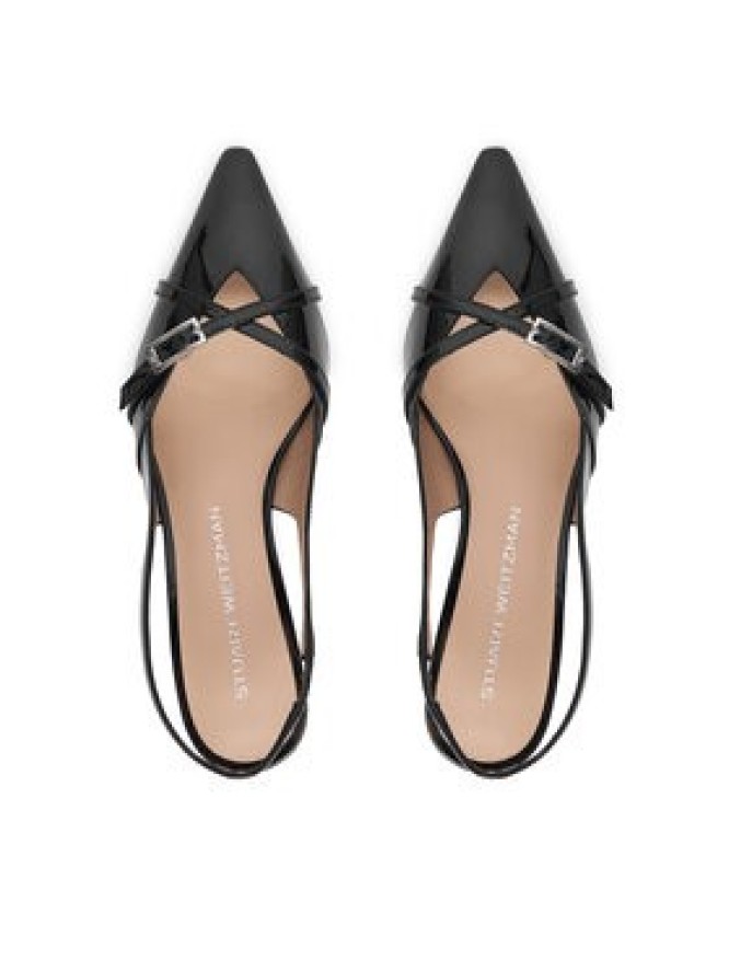 Stuart Weitzman Czółenka Georgie Slingback 50 SM977 Czarny